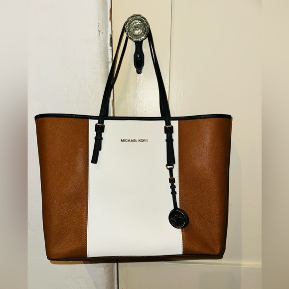 Michael Kors color block weekend Tote - Picture 1 of 8